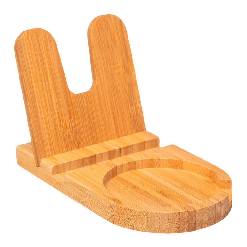 Pack De 2 Unidades - Reposa Cucharas De Bambú 20x12.5x12cm