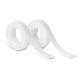 Pack De 2 Unidades - Rollo Adhesivo Térmico De Cierre De Gancho Y Bucle 20mm X 1,5m. Blanco, 2145-2, Inofix