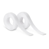 Pack De 2 Unidades - Rollo Adhesivo Térmico De Cierre De Gancho Y Bucle Blanco 20 Mm X 1,5 M