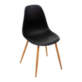Pack De 2 Unidades - Silla De Comedor Negra Col."Taho" 47x53x85cm