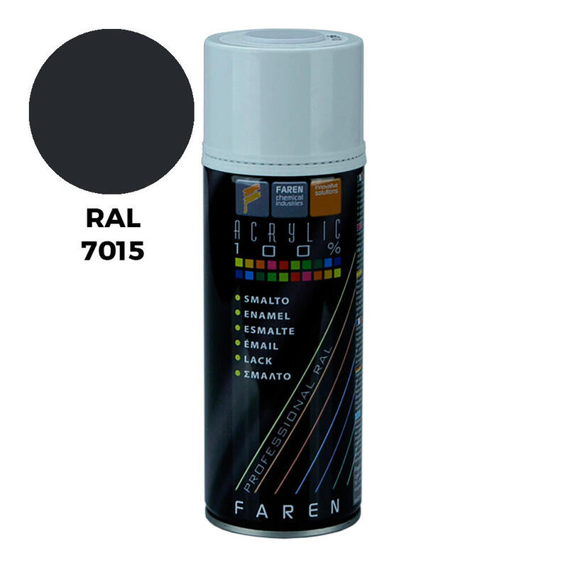 Pack De 2 Unidades - Spray Ral 7015 Gris Pizarra 400ml.