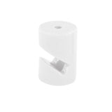 Pack De 2 Unidades - Sujetacables De Plástico, Cilíndrico En V, Blanco, 5 Uds