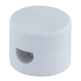 Pack De 2 Unidades - Sujetacables De Plástico, Redondo, Blanco, 5 Uds