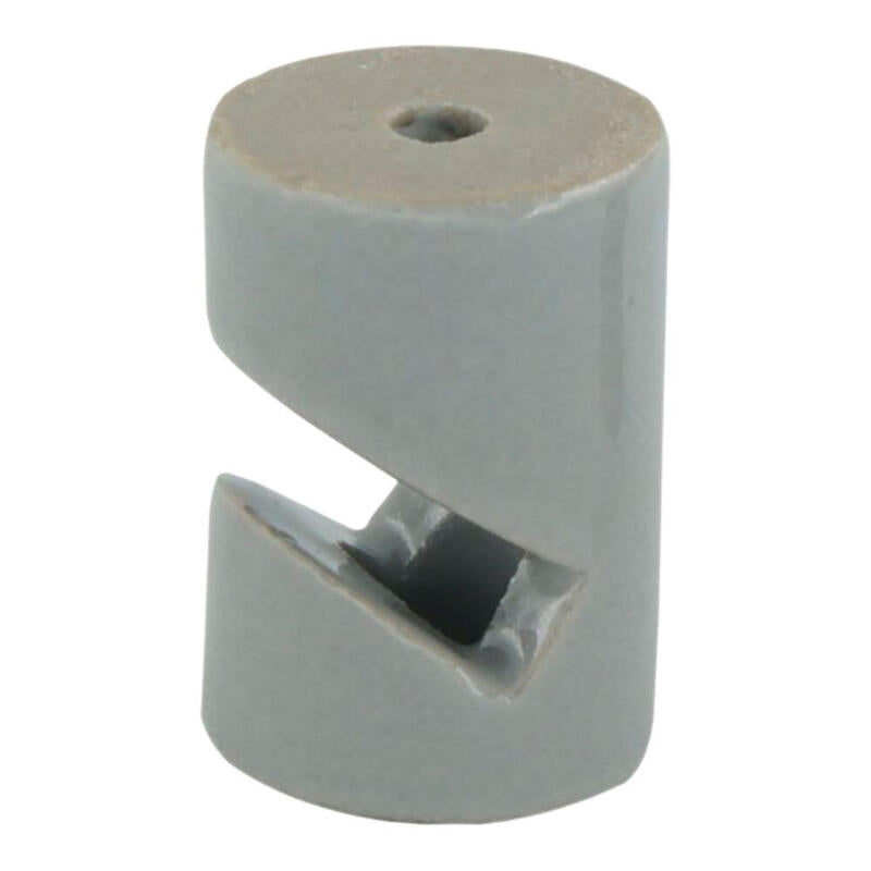 Pack De 2 Unidades - Sujetacables Porcelana Cilíndrico En V Negro, 5 Uds, Ø20 X 30 Mm