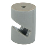 Pack De 2 Unidades - Sujetacables Porcelana Cilíndrico En V Negro, 5 Uds, Ø20 X 30 Mm