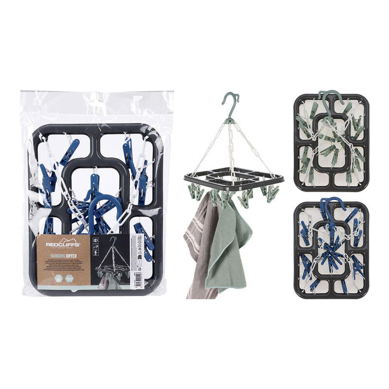 Pack De 2 Unidades - Tendedero Plegable 18 Pinzas Colores Surtidos