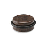 Pack De 2 Unidades - Tope De Puerta Adhesivo Plastico-Metal Decorado Wengué Ø4,6x1,8cm Inofix