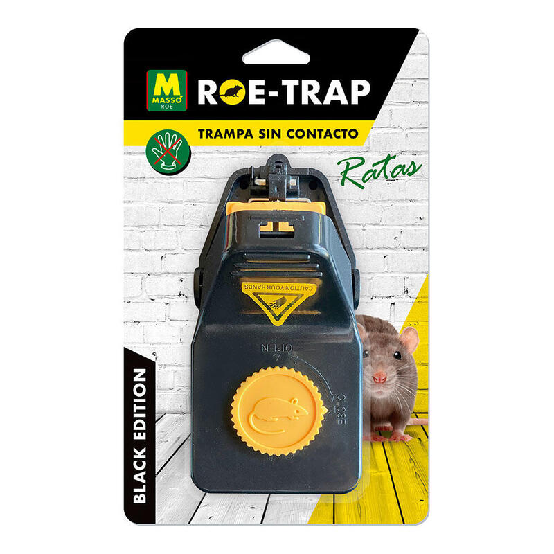 Pack De 2 Unidades - Trampa Para Ratas Black Edition 15,2 X 8 X 7,3 Cm, Blister