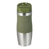 Pack De 2 Unidades - Vaso De Viaje De Acero Inoxidable, Verde Oliva, Experto, 360 Ml, Ø8,3 X 21,2 Cm