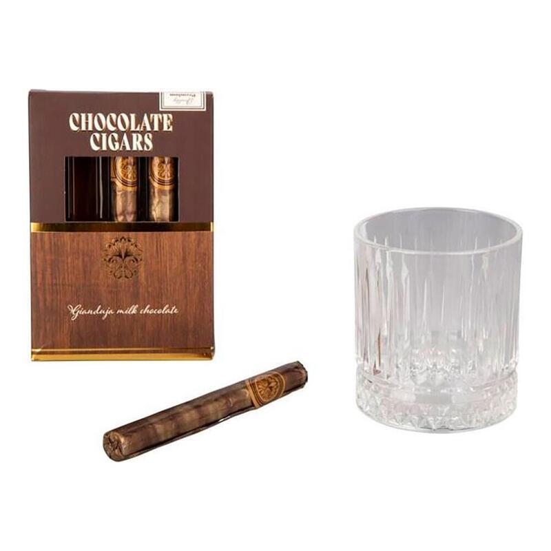 Pack De 2 Unidades - Vaso Premium Whisky Con Cigarros De Chocolate, 75 G