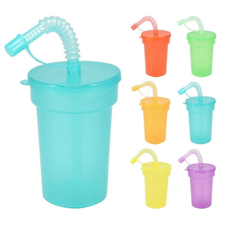 Pack De 2 Unidades - Vasos Con Tapa Y Pajita Colores Surtidos 6 Uds
