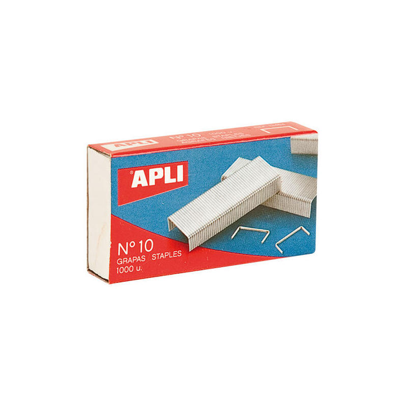 Pack De 20 Unidades Apli Grapas Galvanizadas Plata Brillante - Ø 0.53mm - Precisas Y Duraderas