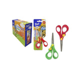 Pack De 20 Unidades Bismark Bat Tijera Escolar 13cm Con Freno Quality - Mangos En Plastico - Punta Roma - 2 Colores