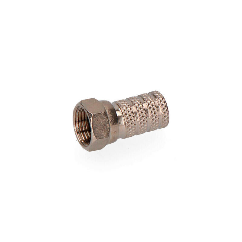 Pack De 20 Unidades - Conector "F" Macho Parabólica Metálico Retractilado