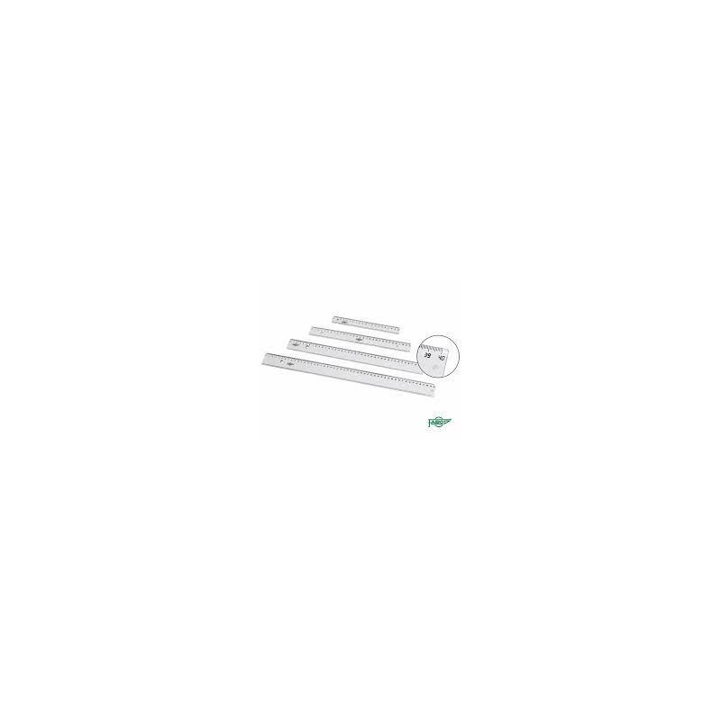 Pack De 20 Unidades Faibo Regla Escolar 20cm Transparente