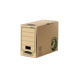 Pack De 20 Unidades Fellowes Bankers Box Earth Caja De Archivo Definitivo Folio 150mm - Montaje Manual - Carton Reciclado Certificacion Fsc - Color Marron