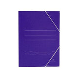 Pack De 20 Unidades Mariola Carpeta Cartón Básica 500gr Cuarto C/Gomas Solapa 24x19cm Cartón Mate Azul