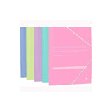 Pack De 20 Unidades Mariola Carpeta Con Gomas 3 Solapas Folio Cartón Mate 500gr C/Surtidos Pastel