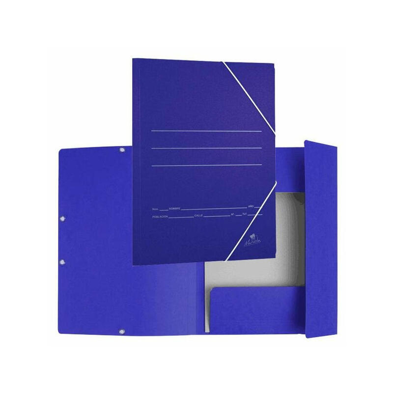 Pack De 20 Unidades Mariola Carpeta De Carton Con Solapas Folio 500gr/M2 - Medidas 34x25x1cm - Cierre Con Goma Elastica