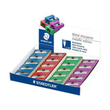 Pack De 20 Unidades Staedtler Sacapuntas Metalico Con Cuchilla De Metal - Angulo De Afilado De 23° - 1 Agujero -