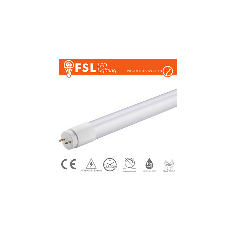 Pack De 20 Unidades T8 Led Tubo - 9w 750lm 6500k G13 Size:28x602mm