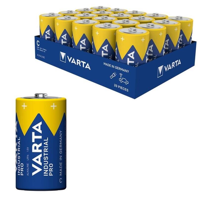 Pack De 20 Unidades Varta Industrial Pro Alcalina Lr14 C 1,5v Caja*20 20 Pilas
