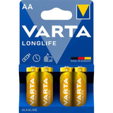 Pack De 20 Unidades Varta Longlife Pila Alcalina Aa Lr6 Blister*4 20 Uds