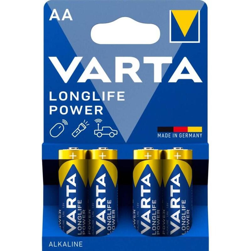 Pack De 20 Unidades Varta Longlife Power Pila Alcalina Aa Lr6 Blister*4 20 Uds