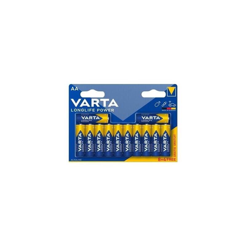 Pack De 20 Unidades Varta Longlife Power Pila Alcalina Aa Lr6 Blister*8+4 Precio Ud Min Pedido 20 Uds