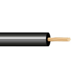 Pack De 200 Unidades - Cablecillo H05v-K 0,50 Mm² Negro Euro/M