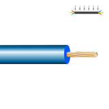 Pack De 200 Unidades - Cablecillo H07z1-K 1,50 Mm² Azul Euro/M