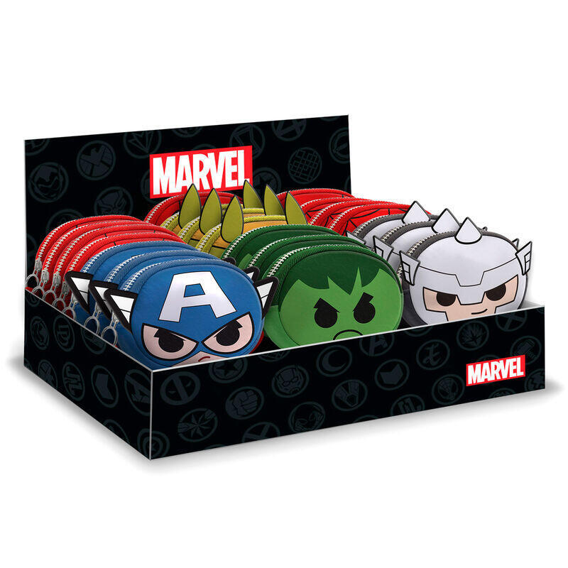 Pack De 21 Unidades - Monedero Chibi Marvel Surtido