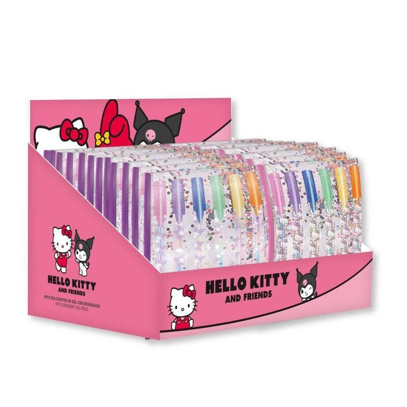 Pack De 24 Unidades - Blister 6 Boligrafos Gel Hello Kitty