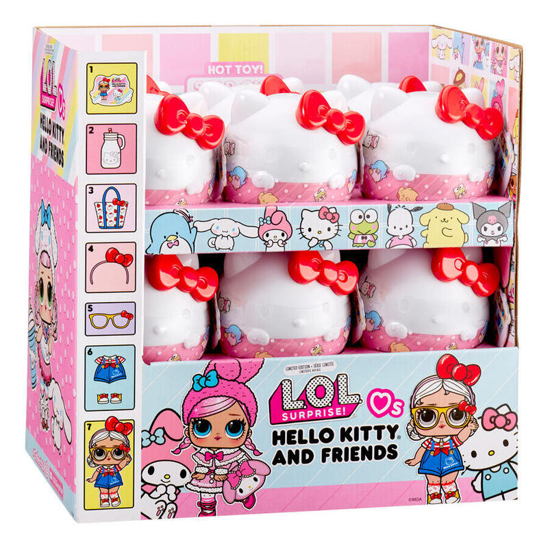Pack De 24 Unidades - Capsula Sorpresa Loves Hello Kitty Tots & Friends L.O.L. Surprise Surtido