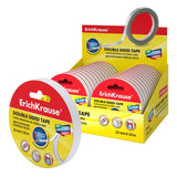 Pack De 24 Unidades Erichkrause Cinta Adhesiva De Doble Cara - 12mmx10m - Expositor 24 Uds. - Transparente