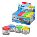 Pack De 24 Unidades Erichkrause Sacapuntas S-Keg Con Contenedor - Color Surtido