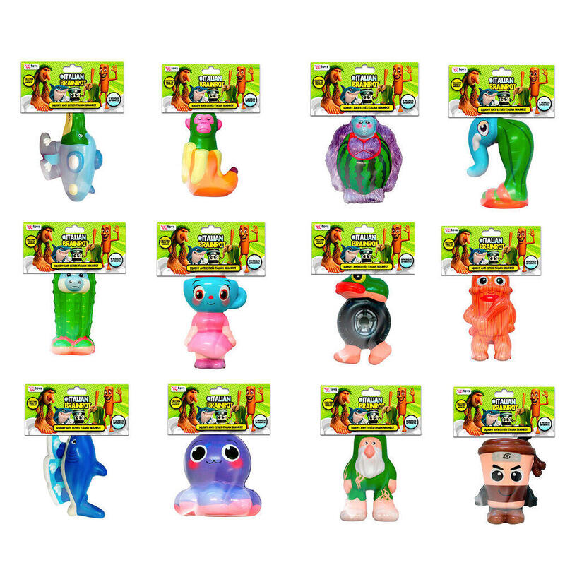 Pack De 24 Unidades - Figura Squishy Italian Brainrot 11cm Surtido