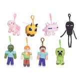 Pack De 24 Unidades - Llavero Peluche Minecraft 12cm Surtido