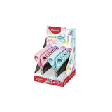 Pack De 24 Unidades Maped Sensoft Tijera Escolar Punta Redonda 13cm - Hojas De Acero Inoxidable - Mango De Plastico