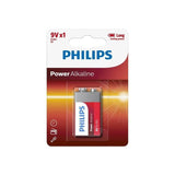 Pack De 24 Unidades Philips Power Alkaline Pila 9v Lr61 Blister*1 24 Uds