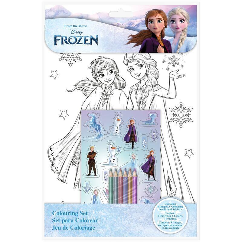 Pack De 24 Unidades - Set Colorear Con Pegatinas Frozen Disney