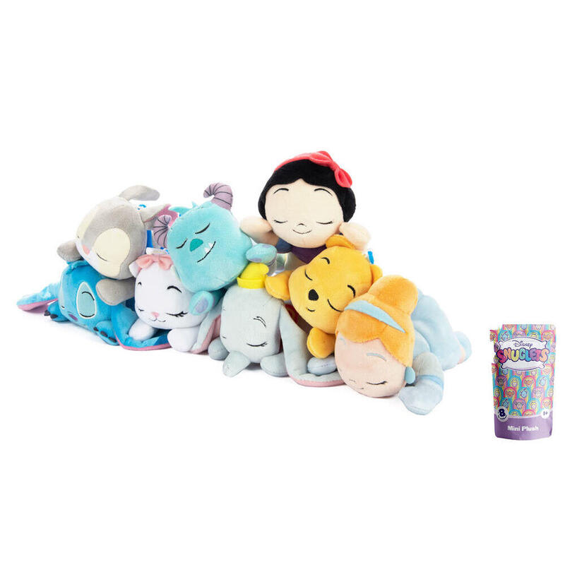 Pack De 24 Unidades - Sobre Sorpresa Peluche Llavero Snuglets Disney 15cm Surtido