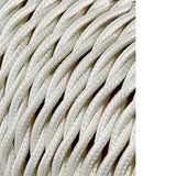 Pack De 25 Unidades - Carrete Cable Textil Trenzado H03vv-F 2 X 0,75 Mm² Algodón, 25 M