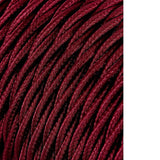 Pack De 25 Unidades - Carrete Cable Textil Trenzado H03vv-F 2 X 0,75 Mm² Burdeos, 25 M