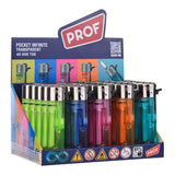 Pack De 25 Unidades - Encendedor De Piedra, Colores Surtidos Transparentes