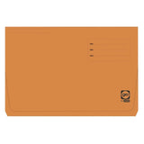 Pack De 25 Unidades Gio By Elba Subcarpeta Con Bolsa Y Solapa Folio Naranja - Resistente Cartulina De 320gr - Bolsa Y