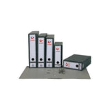 Pack De 25 Unidades Grafoplás Estuche Archivador Ecoclassic Folio Cartón Forrado Papel 2mm Gris Plomo