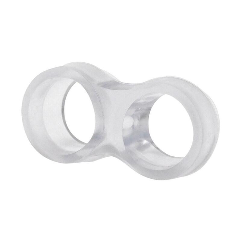 Pack De 25 Unidades - Tope Puerta Manilla Amortiguador Tp13, Transparente, 47 X 25 X 14 Mm