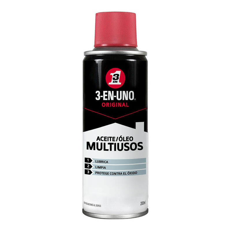 Pack De 3 Unidades - Aceite 3 En 1 Multiusos Spray 200ml 34135 Wd40