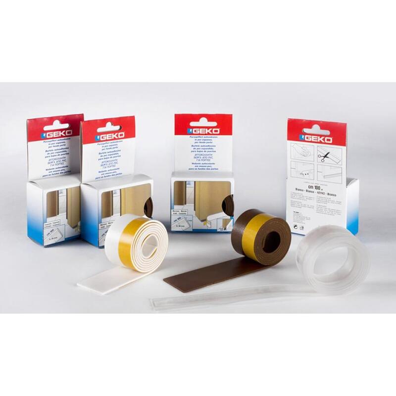 Pack De 3 Unidades - Bajo Puerta Adhesivo En Pvc Expandido 38mm X 100cm Transparente